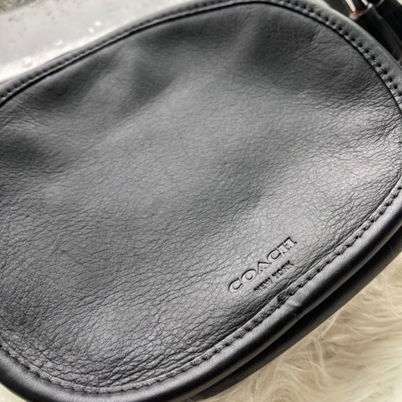 Black Round Coach Purse with Tassel - Picture 2 of 5